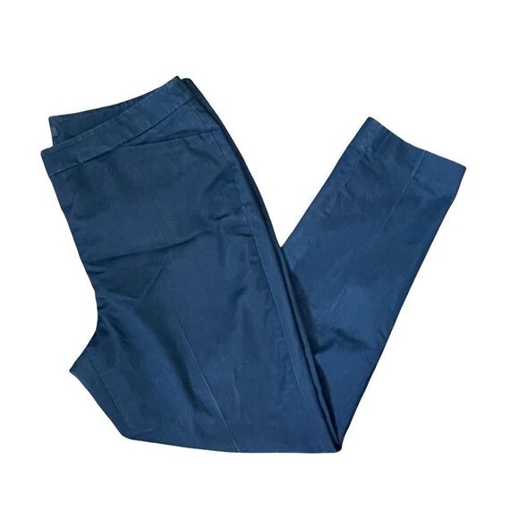 Halogen Navy Dress Ankle Pant - Sz 10 - Picture 2 of 5